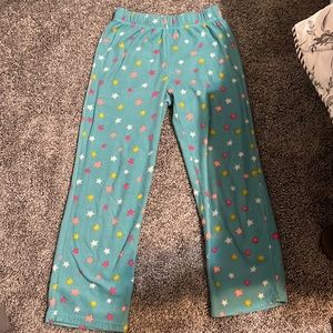 Blue pajama bottoms